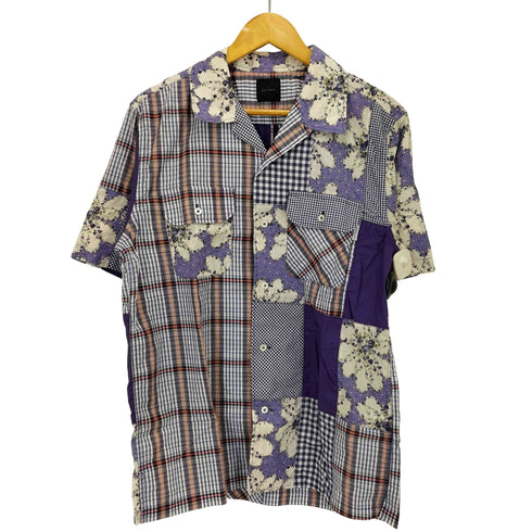 カールヘルム Karl Helmut 24SS マーブルローズ プリント パッチワーク シャツ ブラウス メンズ JPN:L