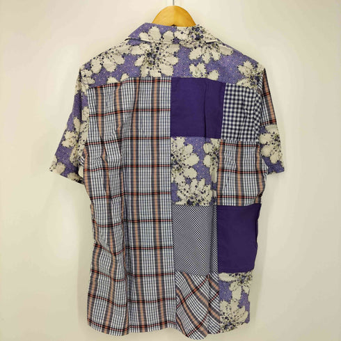 カールヘルム Karl Helmut 24SS マーブルローズ プリント パッチワーク シャツ ブラウス メンズ JPN:L