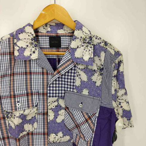 カールヘルム Karl Helmut 24SS マーブルローズ プリント パッチワーク シャツ ブラウス メンズ JPN:L