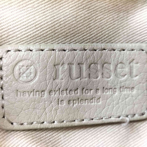 ラシット russet レザー切替 モノグラム柄ショルダーバッグ レディース