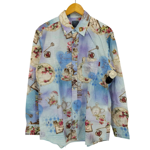 カールヘルム Karl Helmut 23AW うさぎ 時計 総柄 シャツ メンズ JPN:L