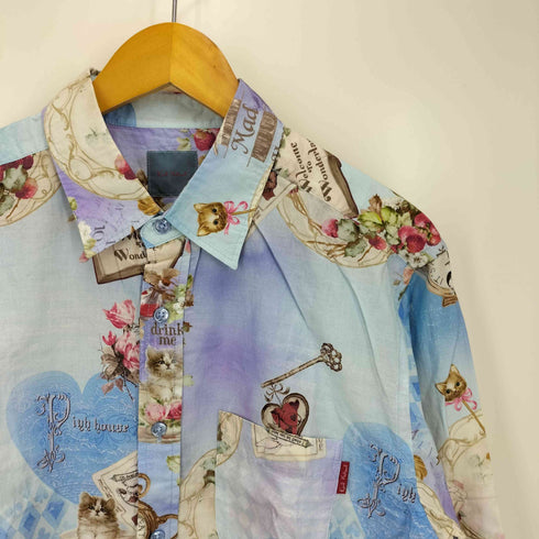 カールヘルム Karl Helmut 23AW うさぎ 時計 総柄 シャツ メンズ JPN:L