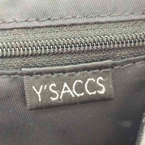 イザック Y’saccs レザー切替 ナイロン ハンドバッグ レディース