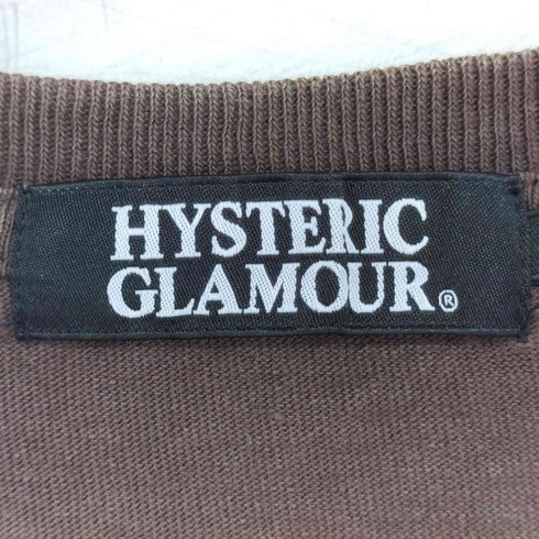 ヒステリックグラマー HYSTERIC GLAMOUR NOBODY KNOWS 両面プリント S/S Tシャツ Y2K レディース import:S