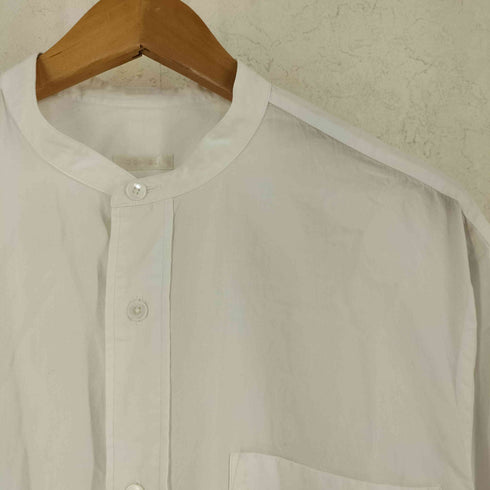 コモリ COMOLI 19AW 長袖 コットン バンドカラー シャツ メンズ 2