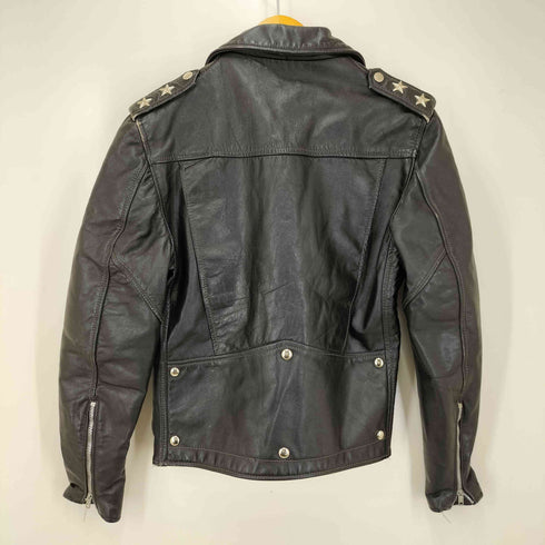 モンゴメリーワード MONTGOMERY WARD 70S TALON ジッパー スタースタッズ ダブル ライダース ジャケット メンズ US:34
