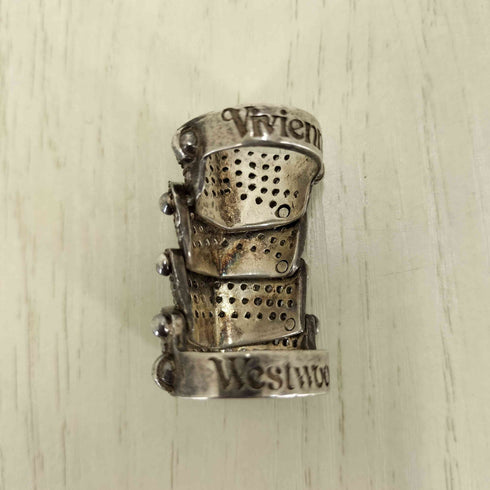 ヴィヴィアンウエストウッド Vivienne Westwood 925刻印 ディアマンテ アーマーリング レディース M