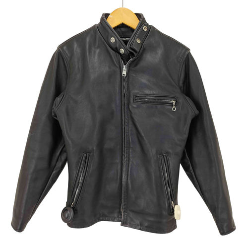 ショット Schott USA製 641 ボアライナー付き レザー シングル ライダース ジャケット メンズ 32