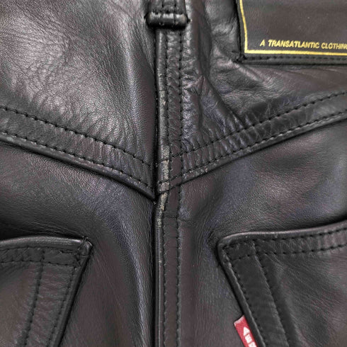 AERO LEATHER STEER HIDE ステアハイド ストレートレザーパンツ メンズ US:28-29