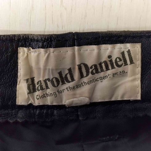 HAROLD DANIELL ホースレザー 5ポケット レザー パンツ メンズ L