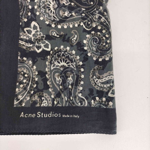 アクネストゥディオズ ACNE STUDIOS ペイズリー柄 コットンシルク スカーフ メンズ