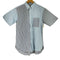 ピルグリムサーフプラスサプライ Pilgrim Surf+Supply シアーサッカー ストライプ柄 半袖 BDシャツ メンズ JPN:S