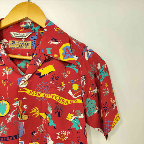 サンサーフ SUN SURF SPECIAL EDITION ONE PUKA PUKA 半袖 レーヨン アロハシャツ メンズ JPN:XS