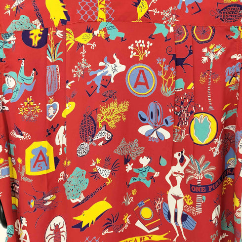 サンサーフ SUN SURF SPECIAL EDITION ONE PUKA PUKA 半袖 レーヨン アロハシャツ メンズ JPN:XS