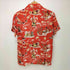 フラットヘッド FLAT HEAD Palms Label 総柄 レーヨン アロハシャツ メンズ JPN:XS