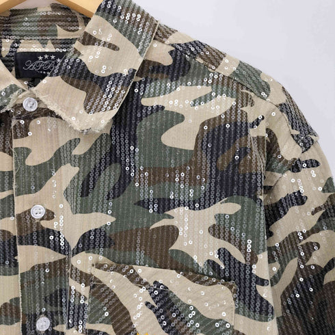 AFB エーエフビー SPANGLE SHIRTS street メンズ L