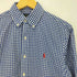 ポロラルフローレン POLO RALPH LAUREN CLASSIC FIT CHECKED PEACHED POPLIN SHIRT 現行QRタグ ギンガムチェック ポニー刺繍 長袖ボタンダウンシャツ メンズ import:S