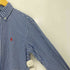 ポロラルフローレン POLO RALPH LAUREN CLASSIC FIT CHECKED PEACHED POPLIN SHIRT 現行QRタグ ギンガムチェック ポニー刺繍 長袖ボタンダウンシャツ メンズ import:S