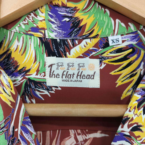 フラットヘッド FLAT HEAD 総柄 レーヨン アロハシャツ メンズ JPN:XS
