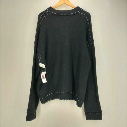 ファーストハンド Firsthand 配色 ハンド ステッチ ニットジャケット / ニットカーディガン メンズ import:L