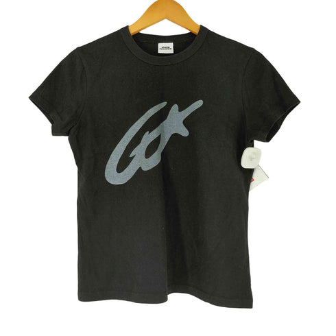WEB HOUSE フロントプリント 半袖 クルーネックTシャツ レディース