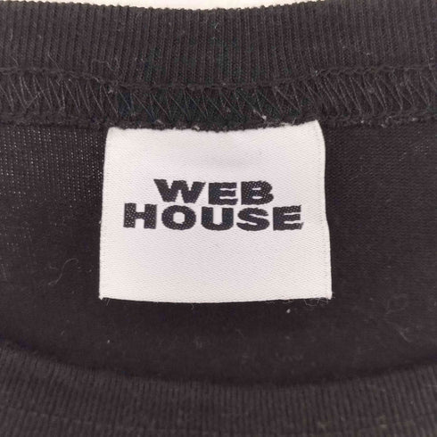 WEB HOUSE フロントプリント 半袖 クルーネックTシャツ レディース
