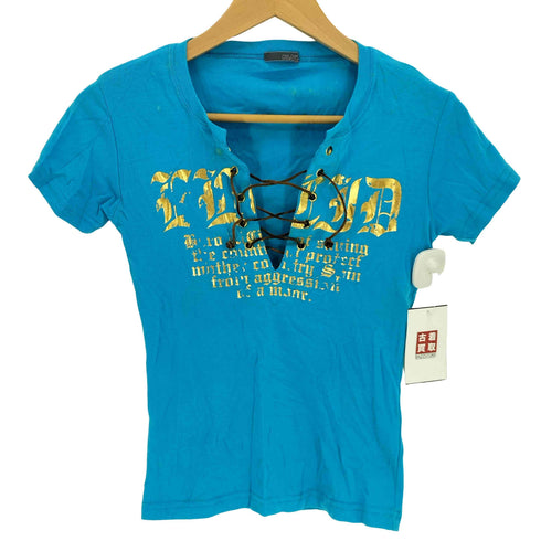 BLOW レースアップ レタリングプリント S/S Tシャツ Y2K メンズ JPN:M