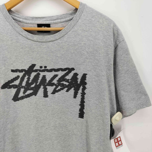 ステューシー Stussy ショーンフォント モーション ロゴ プリント クルーネック S/S Tシャツ メンズ import:L