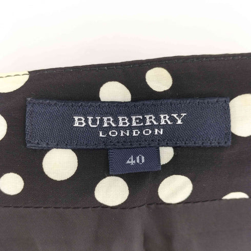バーバリーロンドン BURBERRY LONDON タック プリーツ ドット スカート レディース 40