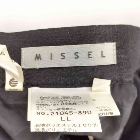 MISSEL シア加工 ミディ丈 スカート レディース LL