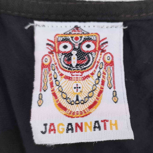 JAGANNATH インド製 レーヨン 刺繍 プリント ノースリーブ ワンピース レディース