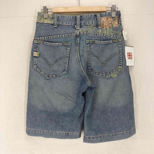 RUSTY ラスティ 刺繍 デザイン デニム ショーツ Y2K レディース 28