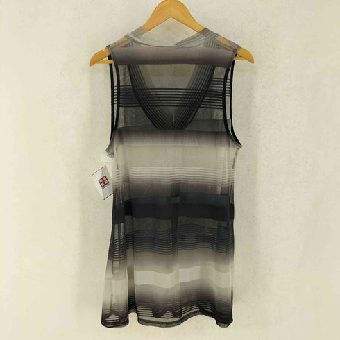 admiration アドミレイション メッシュ グラデーション ノースリーブ ブラウス レディース M