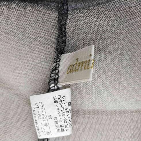 admiration アドミレイション メッシュ グラデーション ノースリーブ ブラウス レディース M