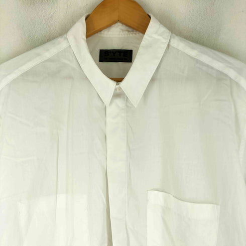 サイトバイヨウジヤマモト syte by Yohji Yamamoto COTTON BROAD REGULAR COLLAR LONG SHIRT コットン レギュラーカラーロングシャツ メンズ