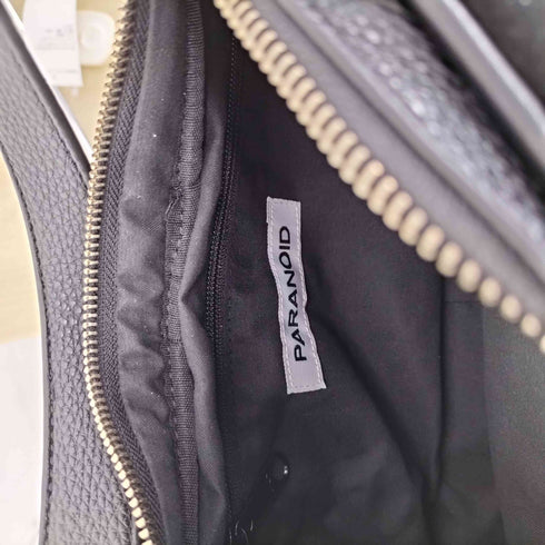パラノイド PARANOID 25SS leather piping shoulder bag レザー スエード ショルダーバッグ レディース