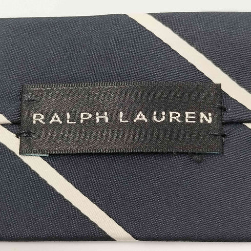 ラルフローレン RALPH LAUREN イタリア製 斜めストライプ シルク ネクタイ メンズ