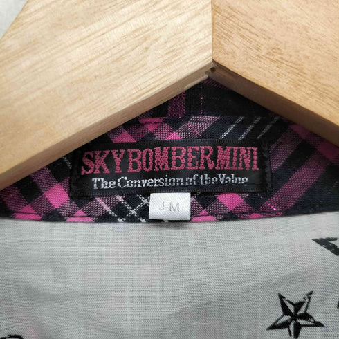 SKY BOMBER MINI チェック Y2K シャツ レディース JPN:M
