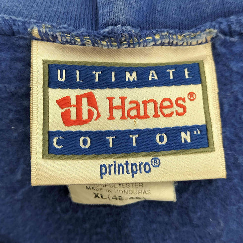 Hanesボディ 90-00S カレッジロゴ刺繍 L/S プルオーバー パーカー メンズ import:XL