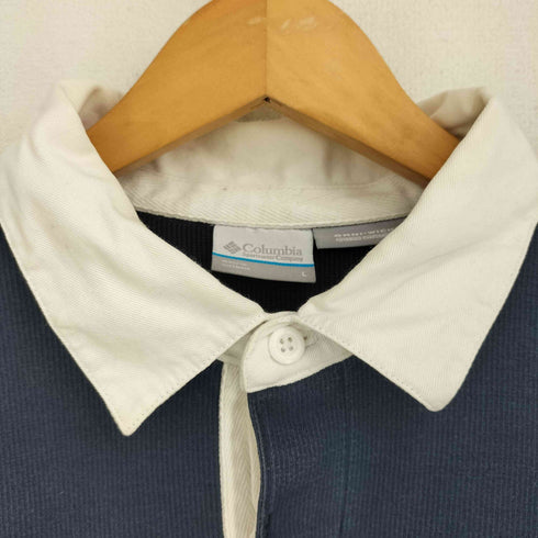 コロンビア Columbia フロント刺繍ロゴ ラガーシャツ メンズ JPN:L