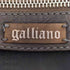 ジョンガリアーノ JOHN GALLIANO 00s イタリア製 ロゴプレート レザー切替 裏地ニュースペーパー 2way ショルダーボストンバッグ メンズ