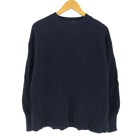 ホームスパン homspun モックネック コットン リブニット レディース import:S