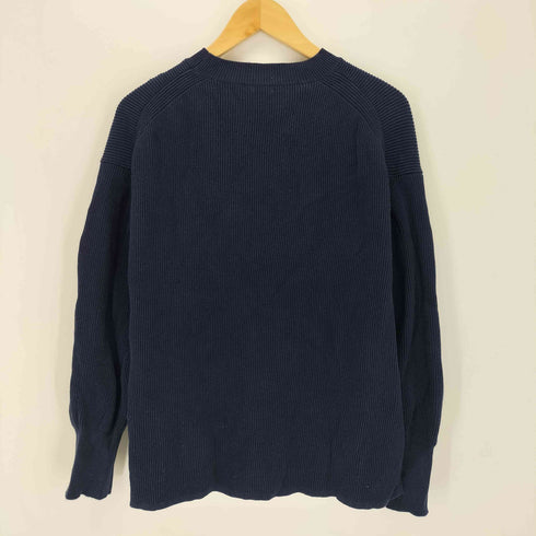 ホームスパン homspun モックネック コットン リブニット レディース import:S