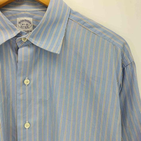 ブルックスブラザーズ BROOKS BROTHERS USA製 ストライプ 長袖シャツ メンズ 16 1/2 - 33