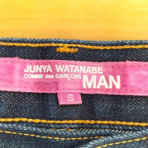 ジュンヤワタナベコムデギャルソンマンピンク JUNYA WATANABE COMME des GARCONS MAN PINK 03SS ストレート デニムパンツ レディース JPN:S