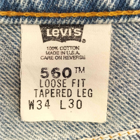 リーバイス Levis 90s 98年1月製造 USA製 ボタン裏653 560 テーラード デニムパンツ メンズ 34