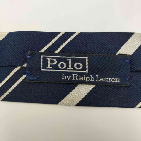 ポロバイラルフローレン Polo by RALPH LAUREN イタリア製 斜めストライプ シルク ネクタイ メンズ