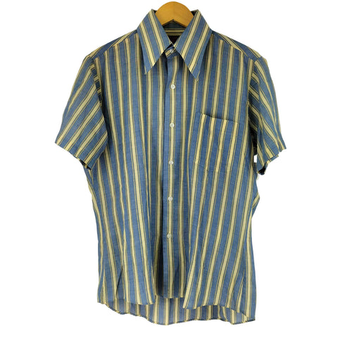 シアーズ Sears 70S ストライプ 半袖 シャツ メンズ JPN:M