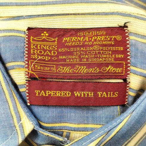 シアーズ Sears 70S ストライプ 半袖 シャツ メンズ JPN:M