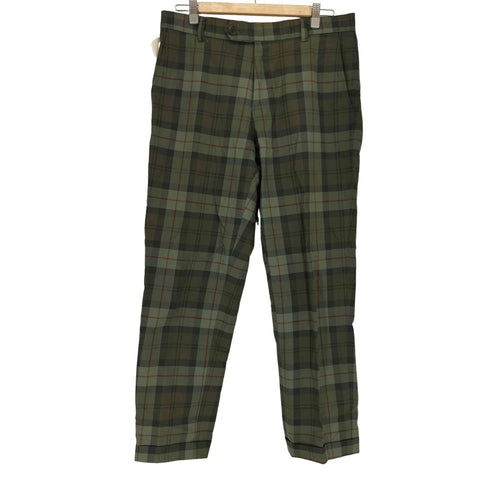 ブルックスブラザーズ BROOKS BROTHERS チェック柄 ストレート スラックスパンツ メンズ w